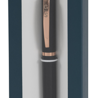 General Supply Goods + Co Retractable Ballpoint Pen - 1.0mm - Black/Rose Gold-Retractable Ballpoint Pen