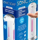 Bell + Howell Sonic Touch Free Hand Sanitizer Dispenser - Motion Activated-Automatic Soap Dispenser Includes: Touch free soap hand sanitizer dispenser 9.5 fl oz (280mL)