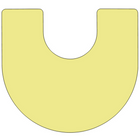Flash Furniture – Table mobile en fer à cheval, hauteur ajustable, surface de 60 x 66 po, jaune (XUA6066HRSYLTAC)-Table en fer à cheval pour activités de groupe