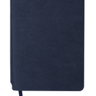 Carnet de notes en cuir végétalien de Gry Mattr, bleu marine-250 pages lignées