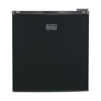 BLACK+DECKER - 1,7 pi³ Mini-frigo autonome avec congélateur, noir-Compact et élégant : le design élégant et moderne - disponible en noir, acier inoxydable et blanc - est parfait pour les résidences universitaires, les bureaux, les garages, les bars à domicile, les petits appartements et les véhicules récréatifs