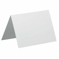 JAM Paper Blank Foldover Cards - 4Bar A1 Size - 3-1/2" x 4-7/8" - Strathmore Bright White Wove - 25 Pack-Color: Bright Color: White Wove Blank Foldover Cards