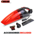 Oskar 12V Hand Auto Vacuum Cleaner-Washable reusable filter