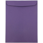 JAM Paper Open End Catalog Envelopes - 9" x 12" - Dark Purple - 10 Pack -Colour: Dark Purple