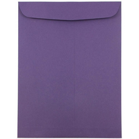 JAM Paper Open End Catalog Envelopes - 9" x 12" - Dark Purple - 10 Pack -Colour: Dark Purple