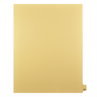 Markmaker - Intercalaires imprimes Legal, Chamois, 1/25th coupe, format lettre, sans trous, 25 tabs/PQT, 5 PQT/Boite, Numero 150-Intercalaires imprimes Legal