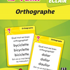 Éditions Caractère Flashcards - 4th grade  spelling - French-The cards are grouped by theme, which aims to help the learner organize and memorize the concepts covered
