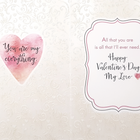 Rosedale Gold - Cartes de souhaits/Enveloppes - Joyeuse St-Valentin Épouse (50103) - 5-1/2 po x 8 po - paquet de 6-Avec fini scintillant et métallique