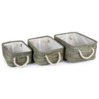 Paniers de rangement rectangulaires, vert 66397DF-3