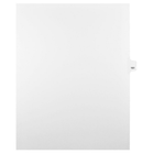 Mark Maker Legal Exhibit Index Tab White Single Tabs, 1/25th Cut, Letter Size, No Holes, Number 161, 25 Pack-White Single Tabs, 1/25th Cut