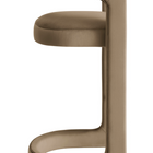 Modway - Winslow Performance Velvet Tabouret de bar - Taupe-Rembourrage en mousse dense