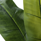 Monarch Specialties - Plante Artificielle - 55 po H - Bananier - Mis En Pot - Touche Réelle - Feuilles Vertes - Pot Noir-Garantie limitée de 5 ans contre les défauts du fabricant