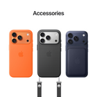 Apple iPhone 17 Pro Max - 256 GB - Cosmic Orange - Bell and Virgin Plus-Satellite Features - If you don’t have cell service or Wi-Fi, iPhone can connect to a satellite so you can send and receive messages and Tapbacks. In a severe car crash, iPhone can connect to emergency services when you can’t