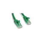 StarTech  Câble de raccordement sans crochet N6PATCH15GN Cat 6, 15 pi, vert-Connecteur mâle RJ-45 aux deux extrémités pour une connectivité réseau fiable