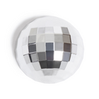U Brands Disco Ball Locker Magnets - Set of 3 - Silver-3 disco ball-shaped locker or fridge magnets