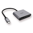 Kopplen - USB- C vers HDMI et DisplayPort Adaptateur multi-affichage-HDMI 2.0: prend en charge une résolution maximale de 3840x2160 / 60Hz (4K x 2K). Jusqu'à 4k x 2k - 60Hz lorsque les ports HDMI2.0 et DP1.4 sont branchés. Prise en charge du mode miroir / extension et partage, plug and play
