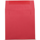 JAM Paper Enveloppes carrées en papier recyclé, 7,5 x 7,5 po, rouge, 250/paquet-Intérieur vierge où écrire un mot personnalisé