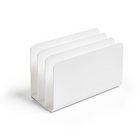 Trieur incliné en plastique à 3 fentes TRU RED, blanc-Fabriqué dans un plastique au fini blanc lustré. Utilisez-le seul ou combinez-le avec d’autres accessoires assortis.
