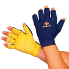 IMPACTO® 525-20 X-GR Paire Gant Antichocs, doigts 3/4, coussinet gel dans la paume/doigts/pouce, dos en nylon, cuir grainé-1