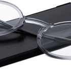 ThinOptics 1.0 Noir Lecteur avec Pod Blanc Universel - Noir-Les verres en polycarbonate de qualité optique (utilisés pour les verres correcteurs haut de gamme) sont incassables, plus légers qu'un nickel et aussi fins que 2 cartes de crédit