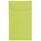 JAM Paper - Enveloppes à monnaie no 3, 2,5 x 4,25 po, vert lime intense Brite Hue, 500/paquet-Enveloppes à monnaie