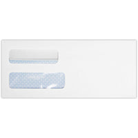 LUX #10 Double Window Envelope, 4-1/8" x 9-1/2", White Wove with Redi-Seal, 250 Pack (24559-QP-250)-Comes in White Wove with Redi-Seal