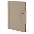 Tru Red Minimal Padfolio - Vegan Leather - Cream (WRC2396TR-CREAM)-Pressure buttons closure
