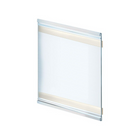 Azar Displays Adhesive-Back Nameplate, 8.5" x 8", 10 Pack (199628)-Sign holder