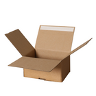 Spicers - Boîte postale à peler et coller - 6,37 po x 5,12 po x 3 po - Kraft - Paquet de 20-Boîte postale facile à assembler