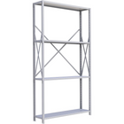 Metalware RK285 Boltless Shelving Unit, 4-Shelves, 48" x 12" x 88", Light Grey-Adjustable shelving system that provides high strength, yet economical storage capacity for your needs