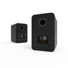 Kanto YUP4 Passive 4" Bookshelf Speakers with 1" Silk Dome Tweeter and 4" Kevlar Woofer - Black-86 dB Speaker Sensitivity