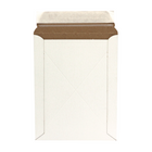 Enviro-Logix Flat Open End Mailers - Peel & Stick - 11" x 13.5" - White CCKB - 100 Pack-Rigid mailers