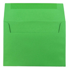JAM Paper A8 Invitation Envelopes, 5.5 x 8.125, Brite Hue Green Recycled, 100 Pack (95625g)-Size: A8 (5 1/2" x 8 1/8")