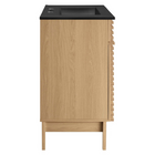Modway - Render 30" Vanette de salle de bain - Noir de chêne-Comptoir intégré