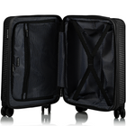 Champs Iconic II 20" Carry-on Luggage Case - Black-Lightweight Polycarbonate Material