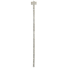 Eddie's Merchandising Strips with 12 push clip - 30.5" H x 0.75" W - Plastic - White - 50 Pack (200004-50)-Merchandising Strips