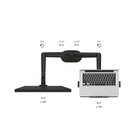 ShoppingAll 2-in-1 Monitor & Laptop or Dual Monitor Arm for 15-32" Monitors & 12-17" Laptop - Black-6