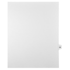 Markmaker - Intercalaires imprimes Legal, Blanc, 1/15th coupe, format lettre, sans trous, 25 tabs/PQT, 5 PQT/Boite, Numero 146-Intercalaires imprimes Legal