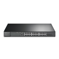 Commutateur Ethernet JetStream TL-SG3428XMP de TP-Link - Noir-24 ports L2 + Gigabit gérés