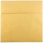 JAM Paper Enveloppes Stardream à fini métallisé, doré, 8,5 x 8,5 po, 250/paquet-Enveloppes dorées Stardream à effet métallisé