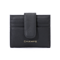 Champs Iconic Snap Cardholder - Black-RFID Blocking Card Holder