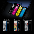 Epson - T812 Cartouche d'encre - Grande capacité - Magenta-Le système d’impression Epson est particulièrement conçu pour être utilisé avec les encres d’origine Epson. L’utilisation d’encres non authentiques peut entraîner des dommages qui ne sont pas couverts par la garantie limitée de l’imprimante