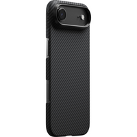 PITAKA - Étui tactile Woven pour iPhone 17 Air - Noir/Gris-Propulsé par notre technologie exclusive PitaTap