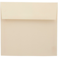 JAM Paper 8.5 x 8.5 Square Envelopes, Cream Mohawk Opaque, 50 Pack (MOOP517I)-Cream Mohawk opaque square envelope