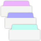Avery -  74777 UltraTabs Onglets de Classement, Couleurs pastel, 24 onglets-UltraRepositionnables – Onglets qui collent solidement et s’enlèvent facilement