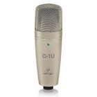Behringer C-1U, USB Studio Condenser Microphone-A USB output is featured for plug-and-play style recording with a laptop or desktop computer.