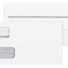 Nebs Business Products - Enveloppes confidentielles Deluxe autocollantes à deux fenêtres - 8-3/4" x 3-3/4" - Blanc - Paquet de 500-La conception DU-O-VUE à 2 fenêtres affiche clairement l'adresse du destinataire et votre adresse de retour préimprimée