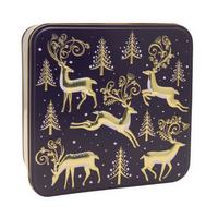 Grandma Wild's - Boîte Cerfs dores avec sapins de Noël - 160g-Biscuits aux tiges de gingembre, au citron et aux pepites de chocolat