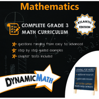 Dynamic Math - Atlantic 3e année-Couvre le programme de mathématiques de 3e année des provinces de l'Atlantique