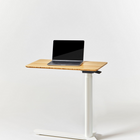 Humanscale - Float Mini Bureau/Table-Offert avec un espace de travail de 16 po x 27 po et une option de roulette.